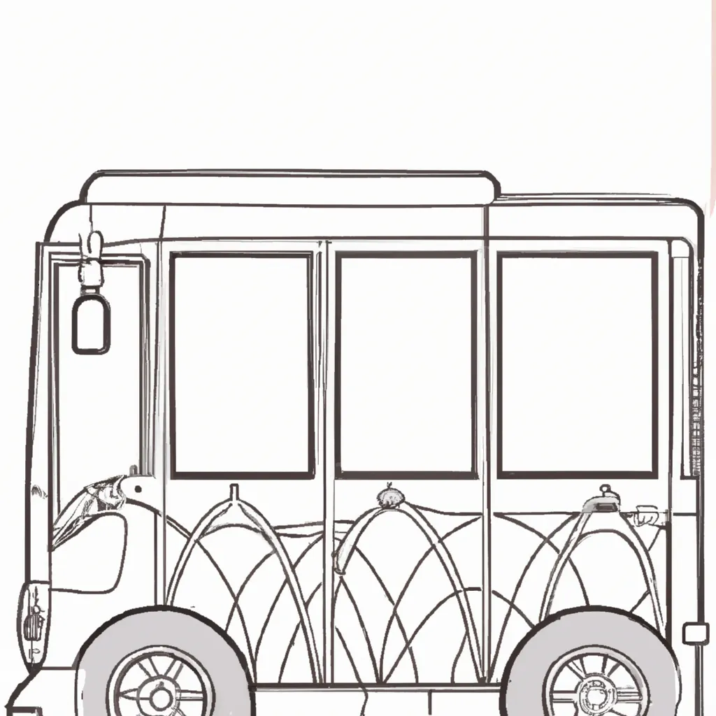 Desenho para pintar desenhos onibus pt br