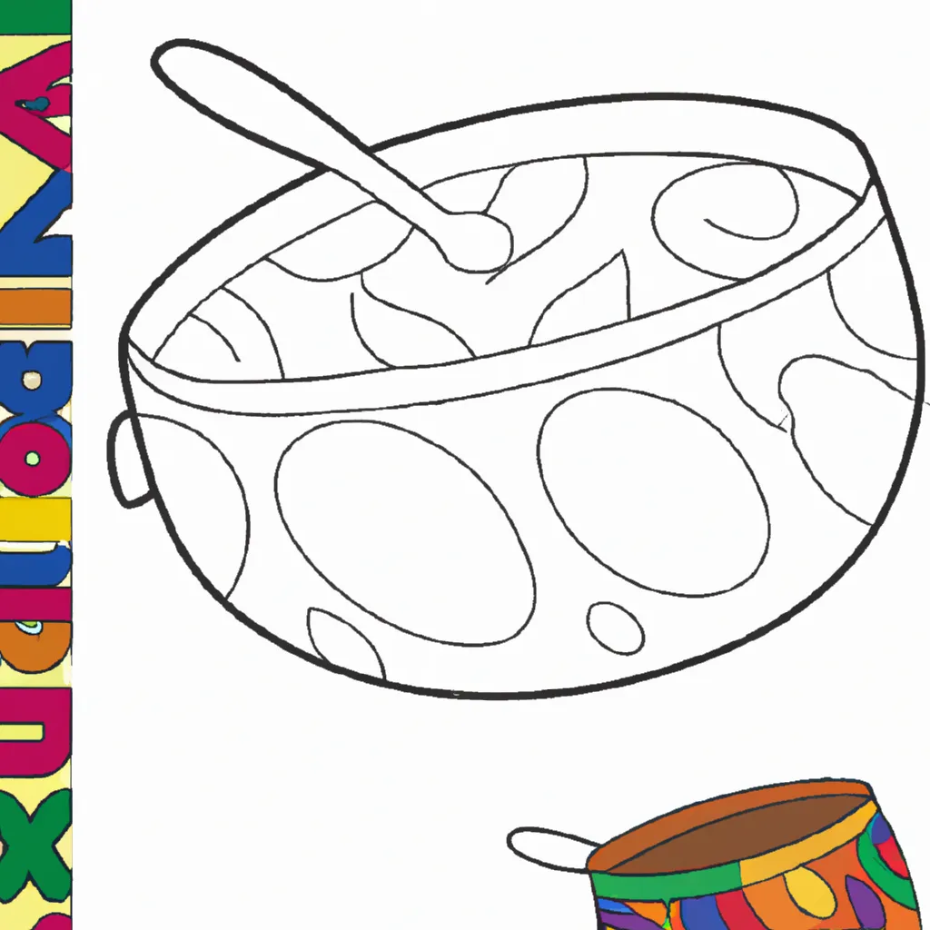 Desenho para pintar desenhos panela ilustracao arte criativa