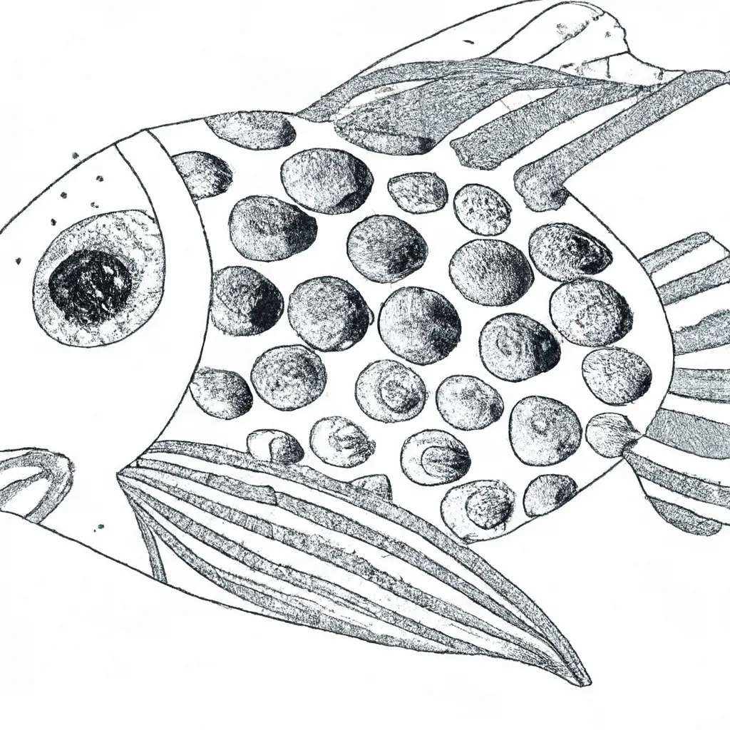 Desenho para pintar desenhos peixe lua