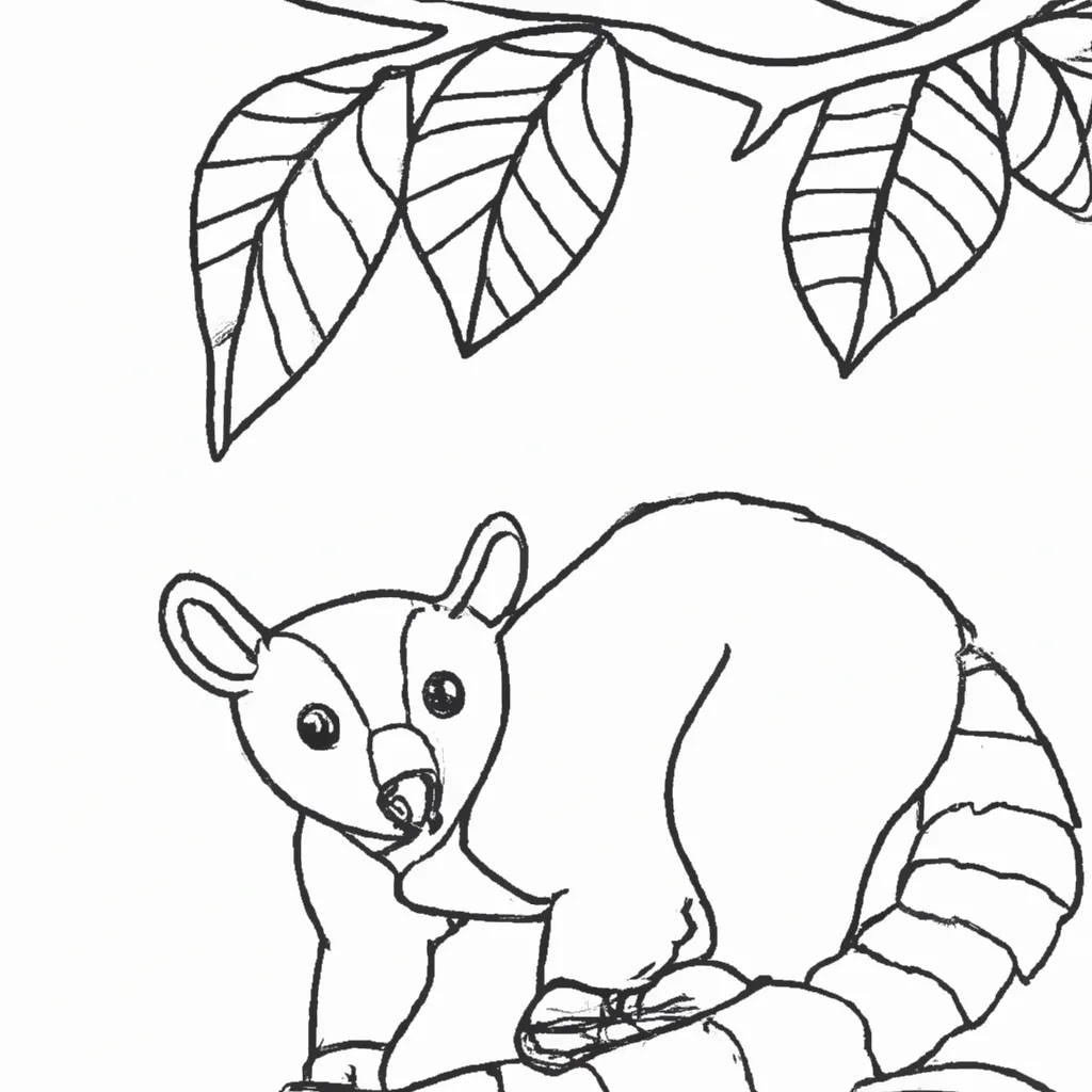 Desenho para pintar desenhos quati pt br