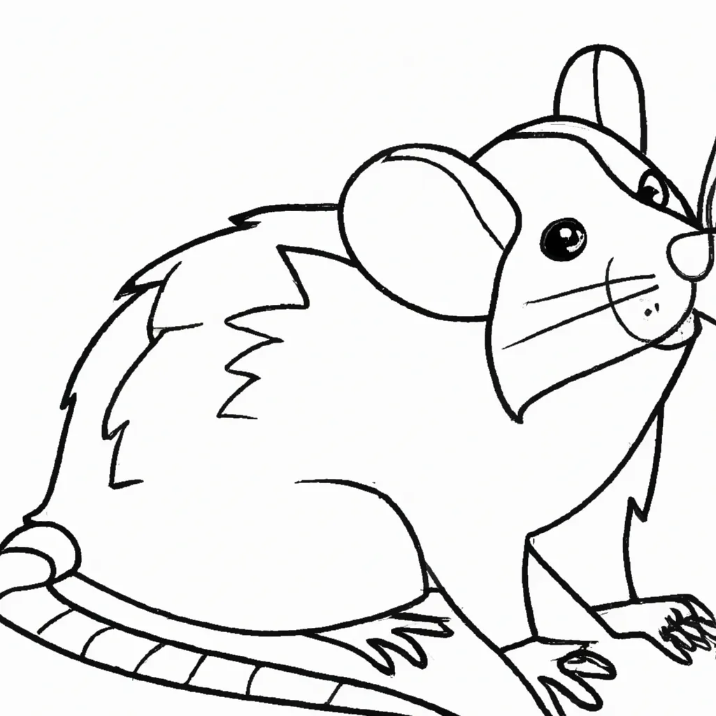 Desenho para pintar desenhos ratos ilustracoes