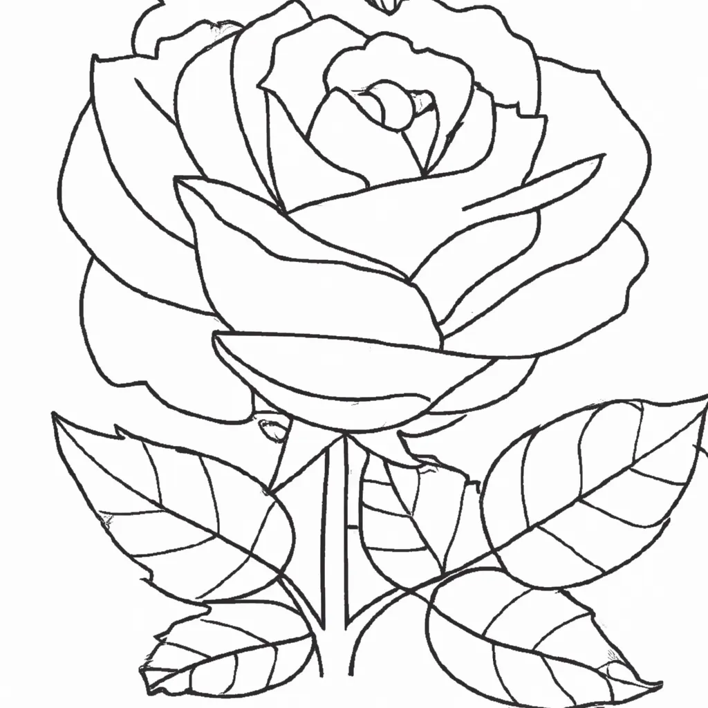 Desenho para pintar desenhos rosa arte floral belo