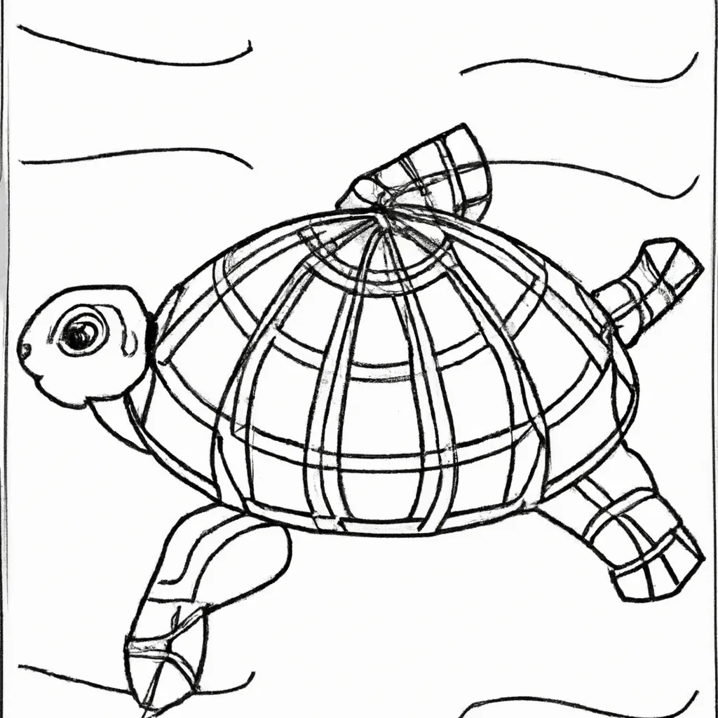 Desenho para pintar desenhos tartaruga infantis