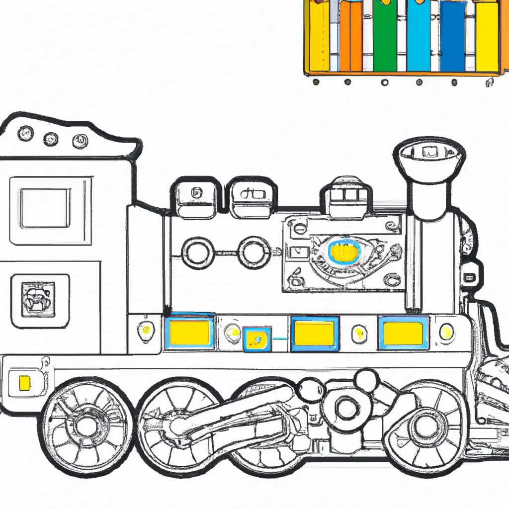 Desenho para pintar desenhos trem criancas