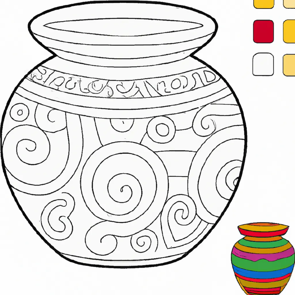 Desenho para pintar desenhos urna criativos personalizados