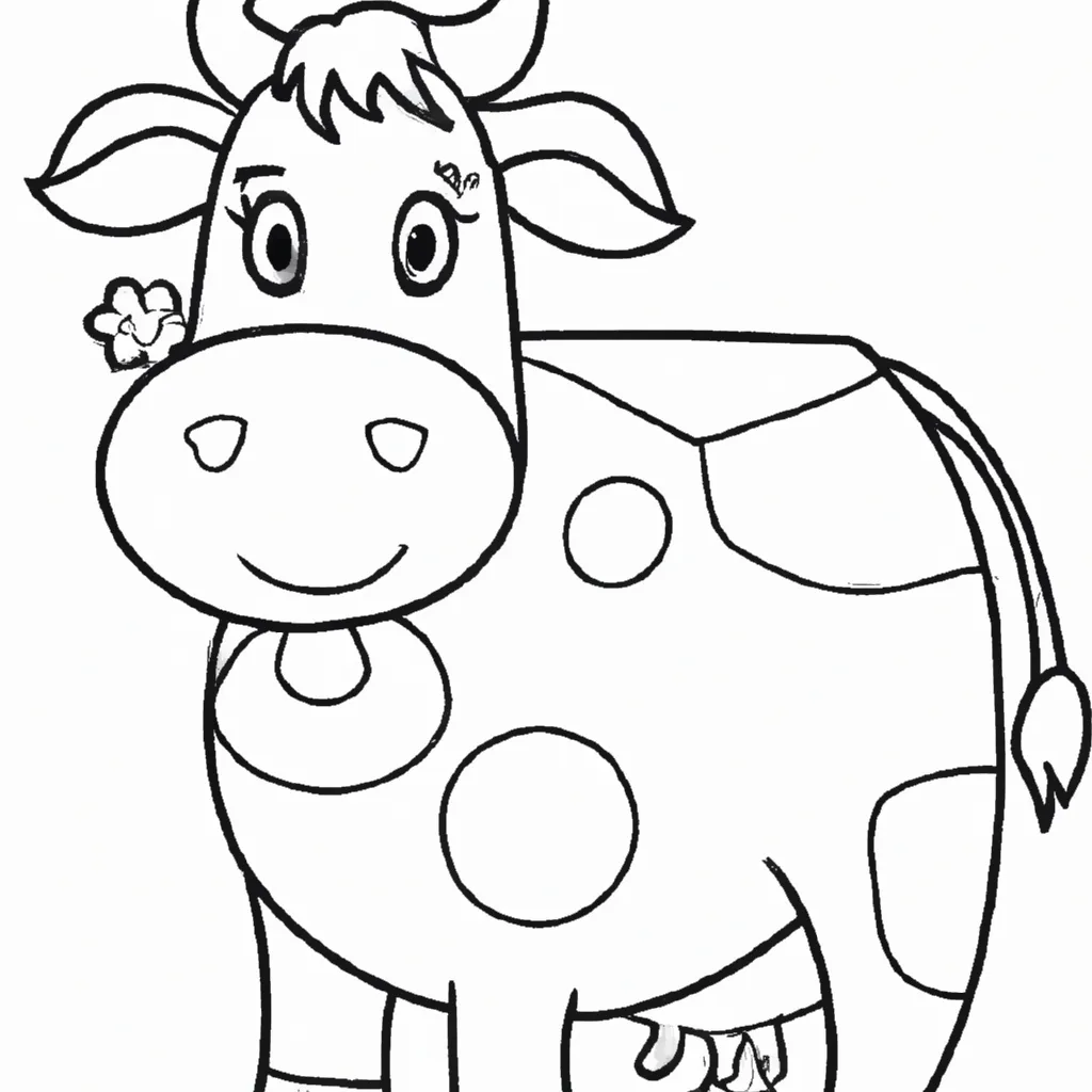 Desenho para pintar desenhos vaca 1
