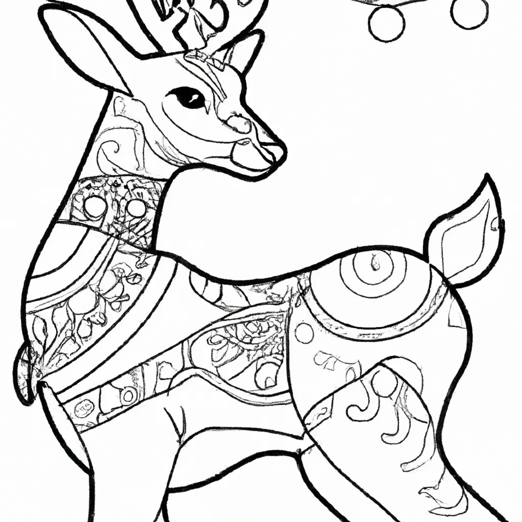 Desenho para pintar desenhos veado arte natureza