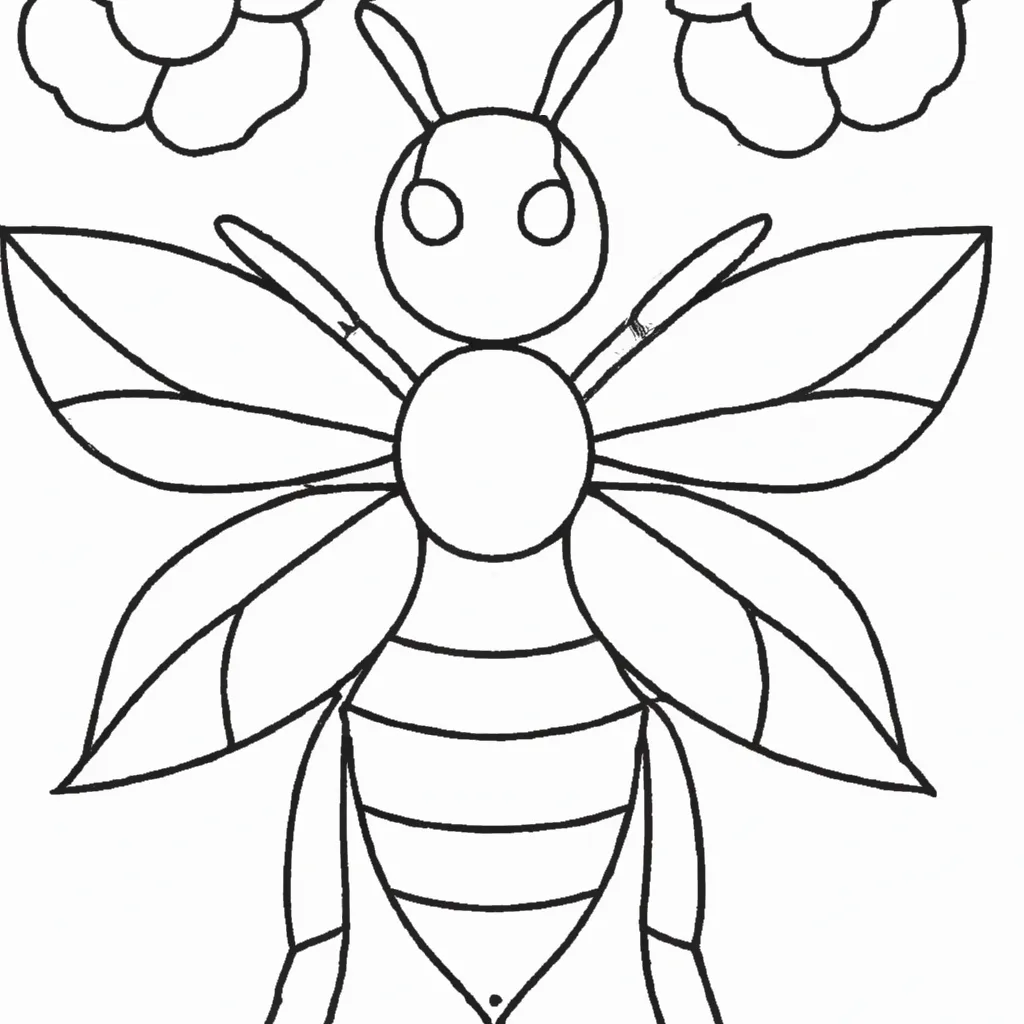 Desenho sobre desenho abelha melifera