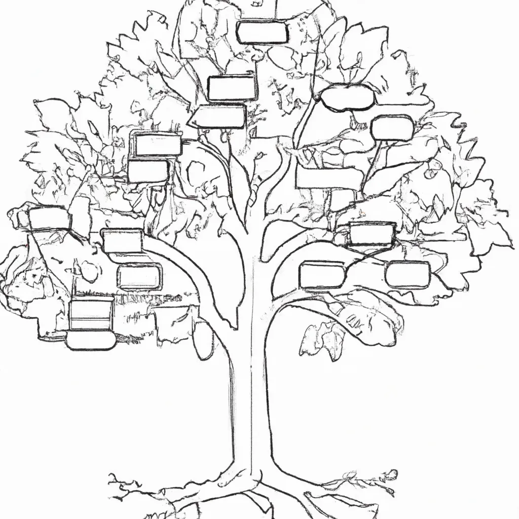 Desenho sobre desenho arvore genealogica