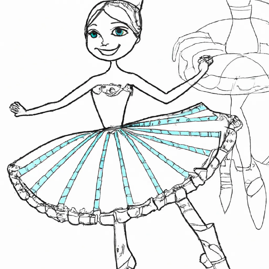 Desenho sobre desenho bailarina