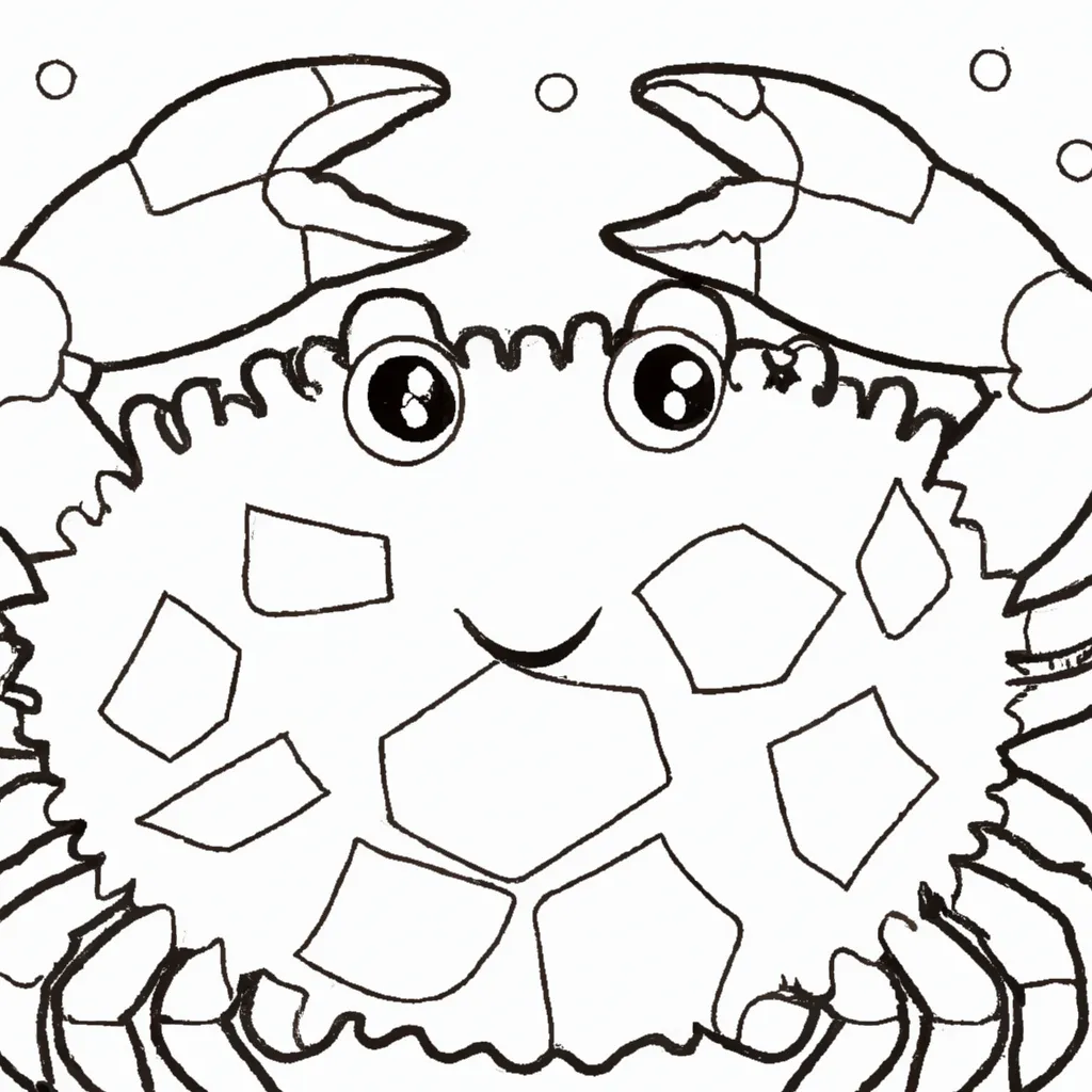 Desenho sobre desenho caranguejo