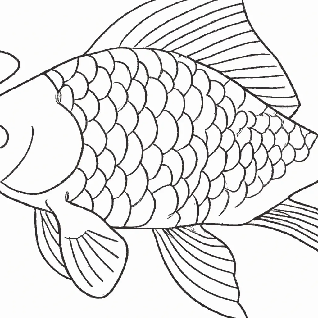 Desenho sobre desenho carpa koi aquario arte