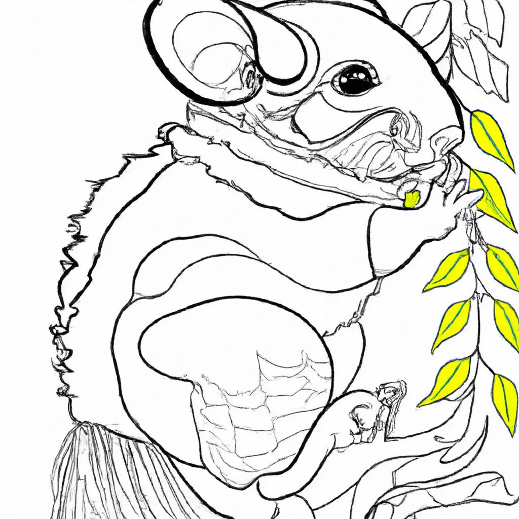 Uma Chinchila Divertida para Colorir: Desenho Grátis para Crianças! Desenho sobre desenho chinchila