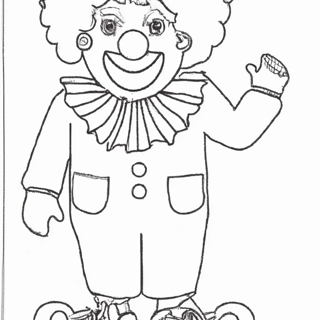 Desenho sobre desenho palhaco