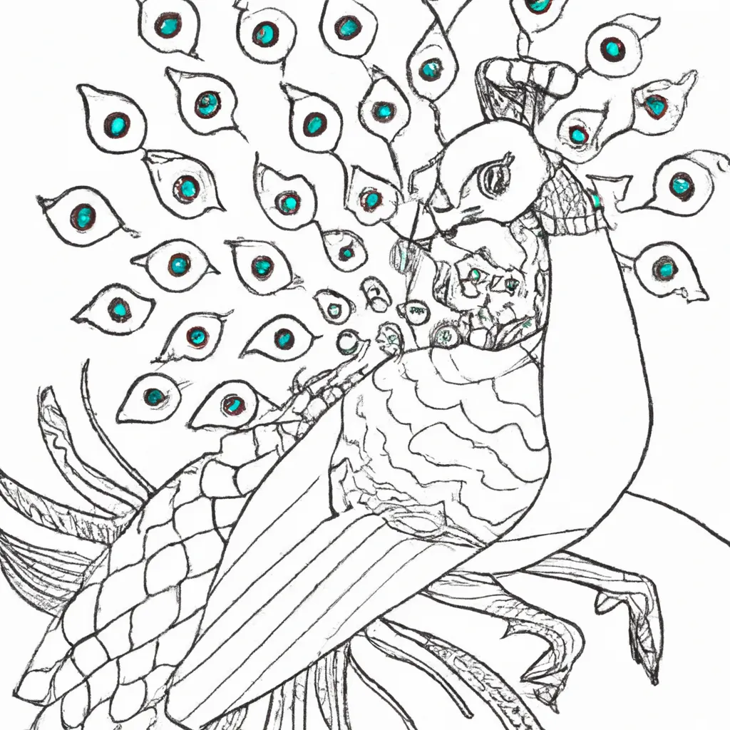 Você Vai Se Apaixonar Por Esse Pavão Colorido! Desenho Para Colorir Desenho sobre desenho pavao cor brilho