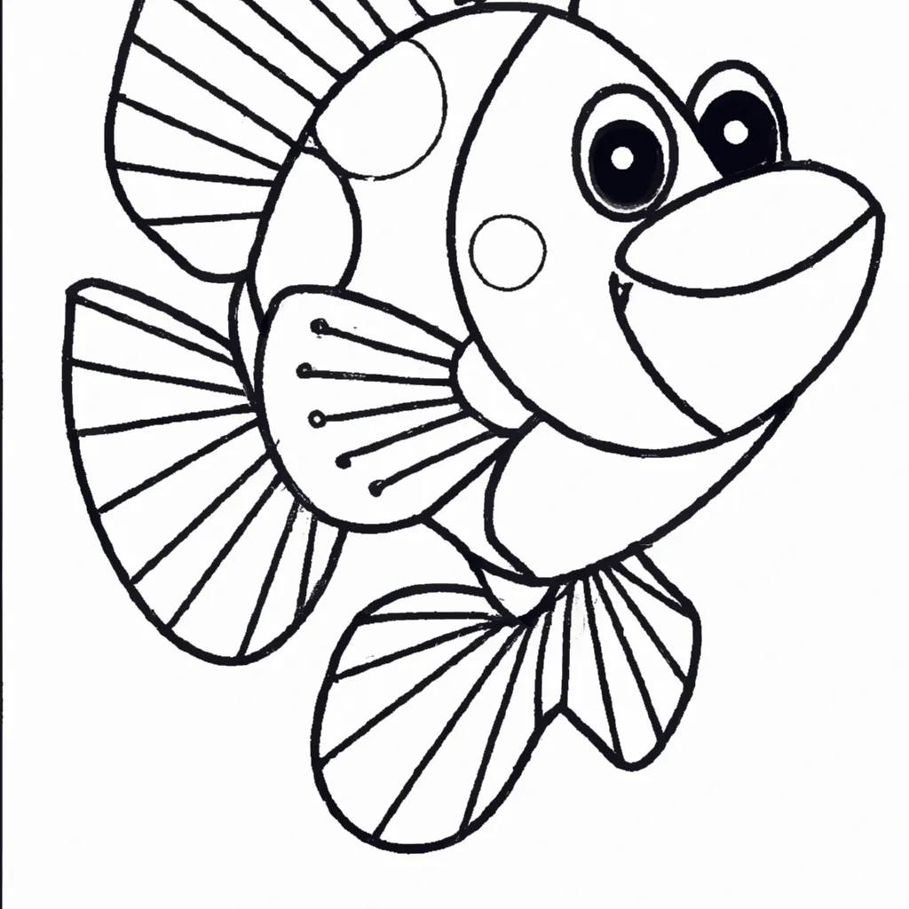 Desenho sobre desenho peixe palhaco 1