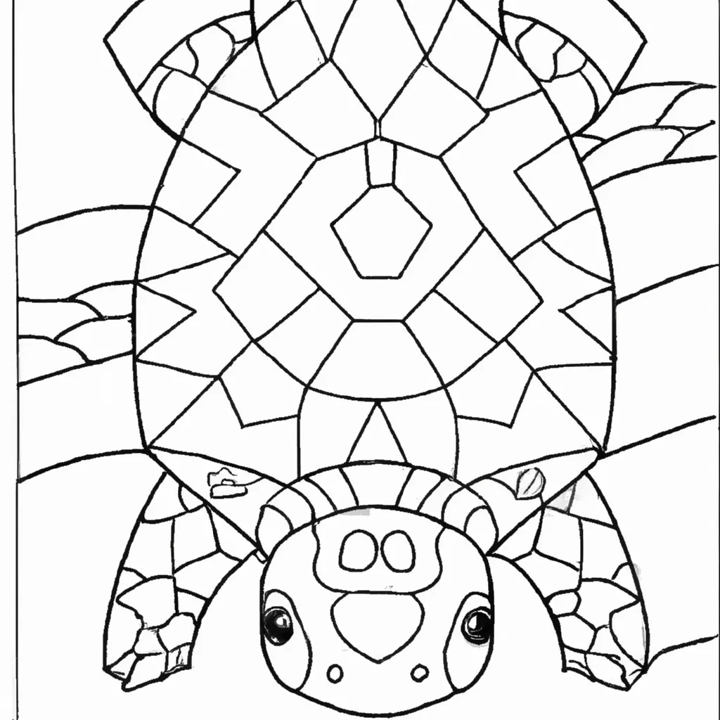 Desenho sobre desenho tartaruga agua doce