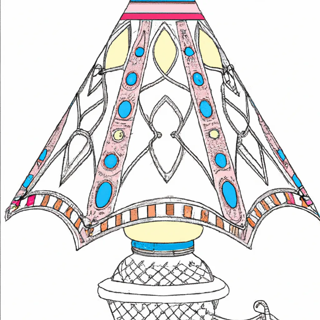 Desenho sobre desenhos abajour iluminacao decoracao