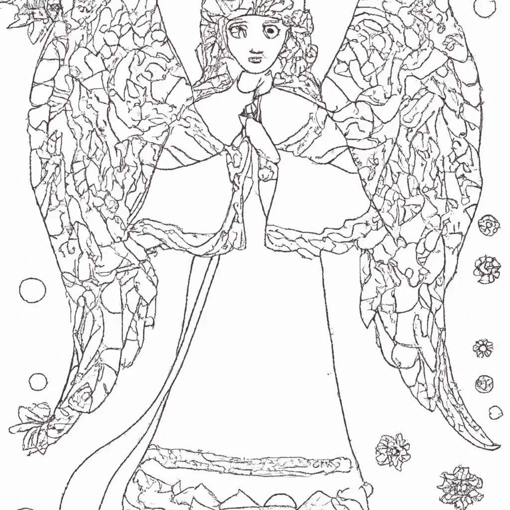Desenho sobre desenhos anjo
