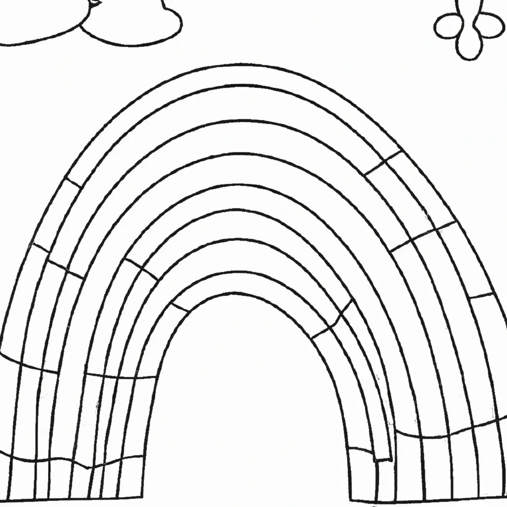Desenho sobre desenhos arco iris 1