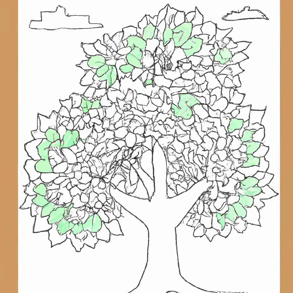 Desenho sobre desenhos arvore 1