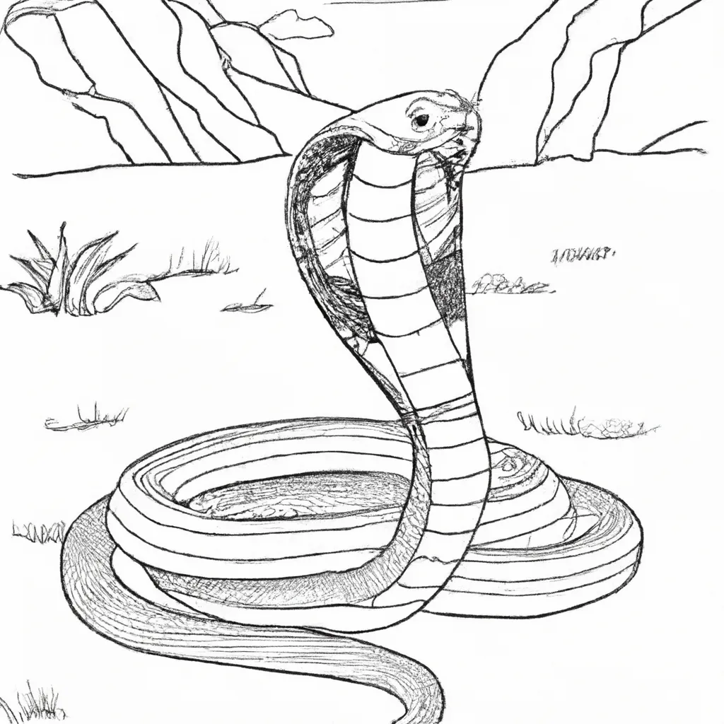 Desenho sobre desenhos cobra