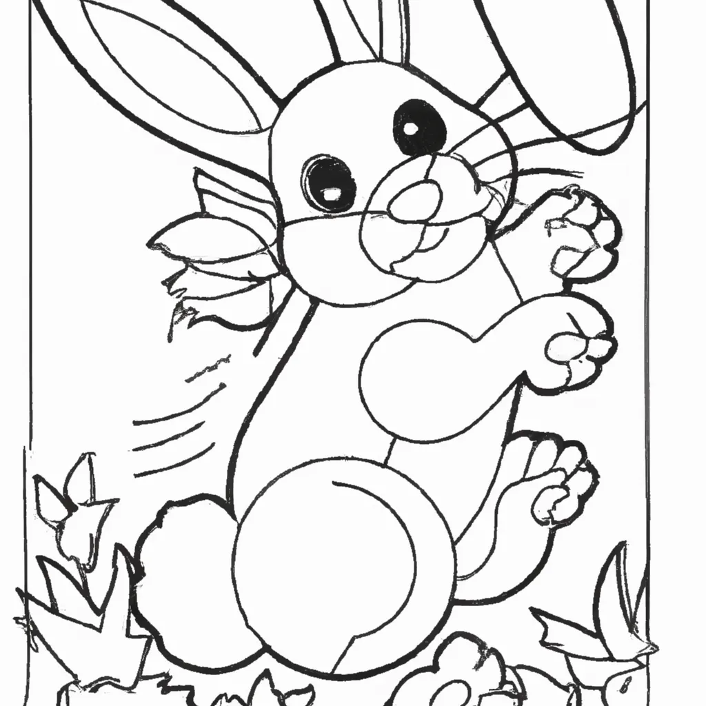 Desenho sobre desenhos coelho