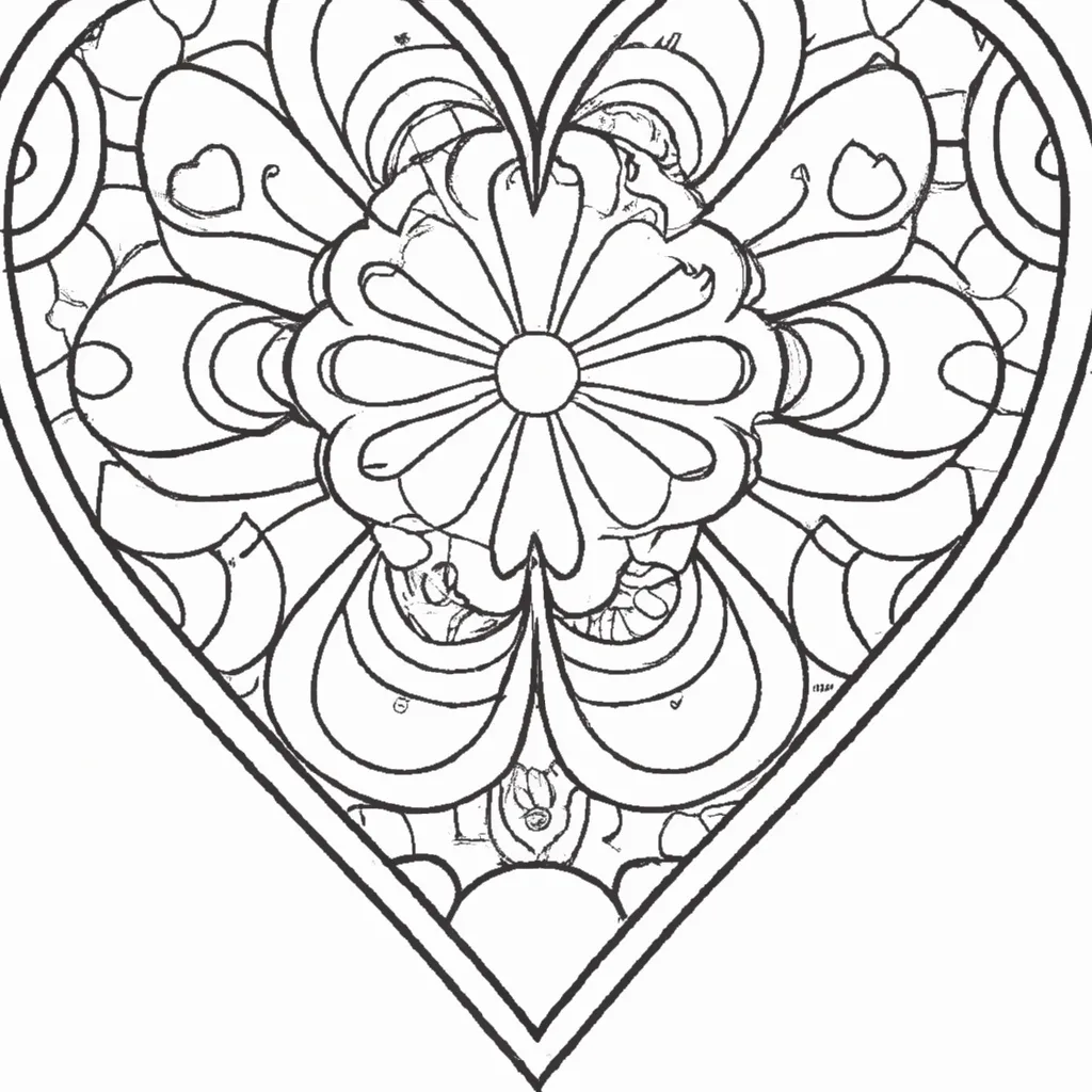 Desenho sobre desenhos coracao