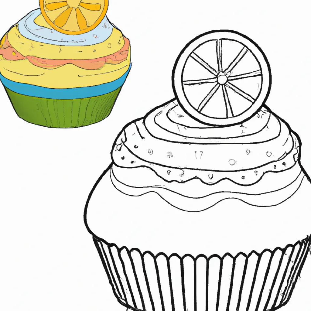 Desenho sobre desenhos cupcake doces delicias arte
