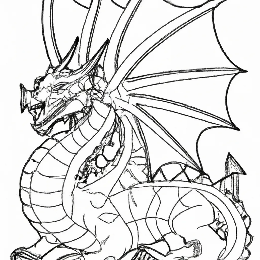 Desenho sobre desenhos dragao