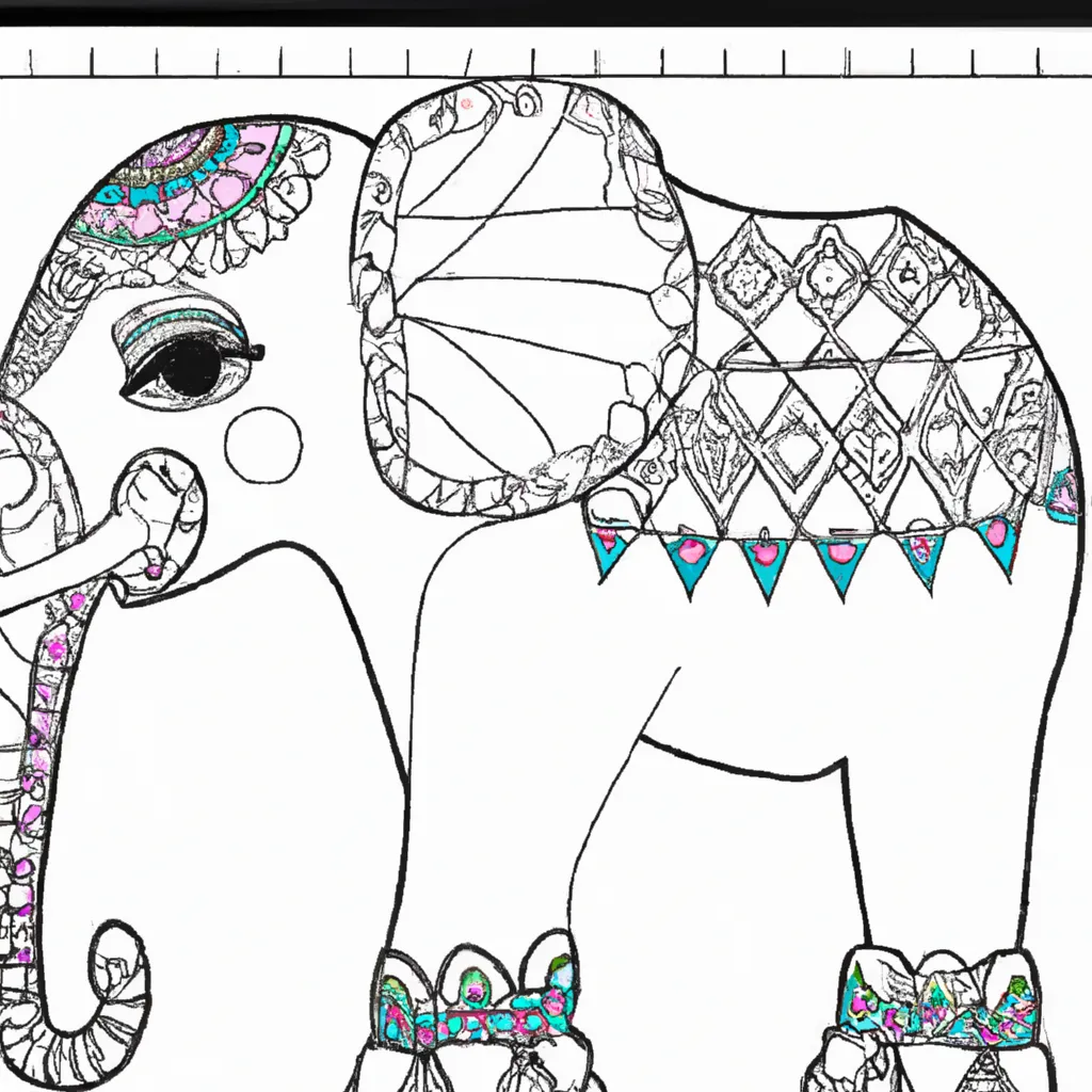 Desenho sobre desenhos elefante infantil