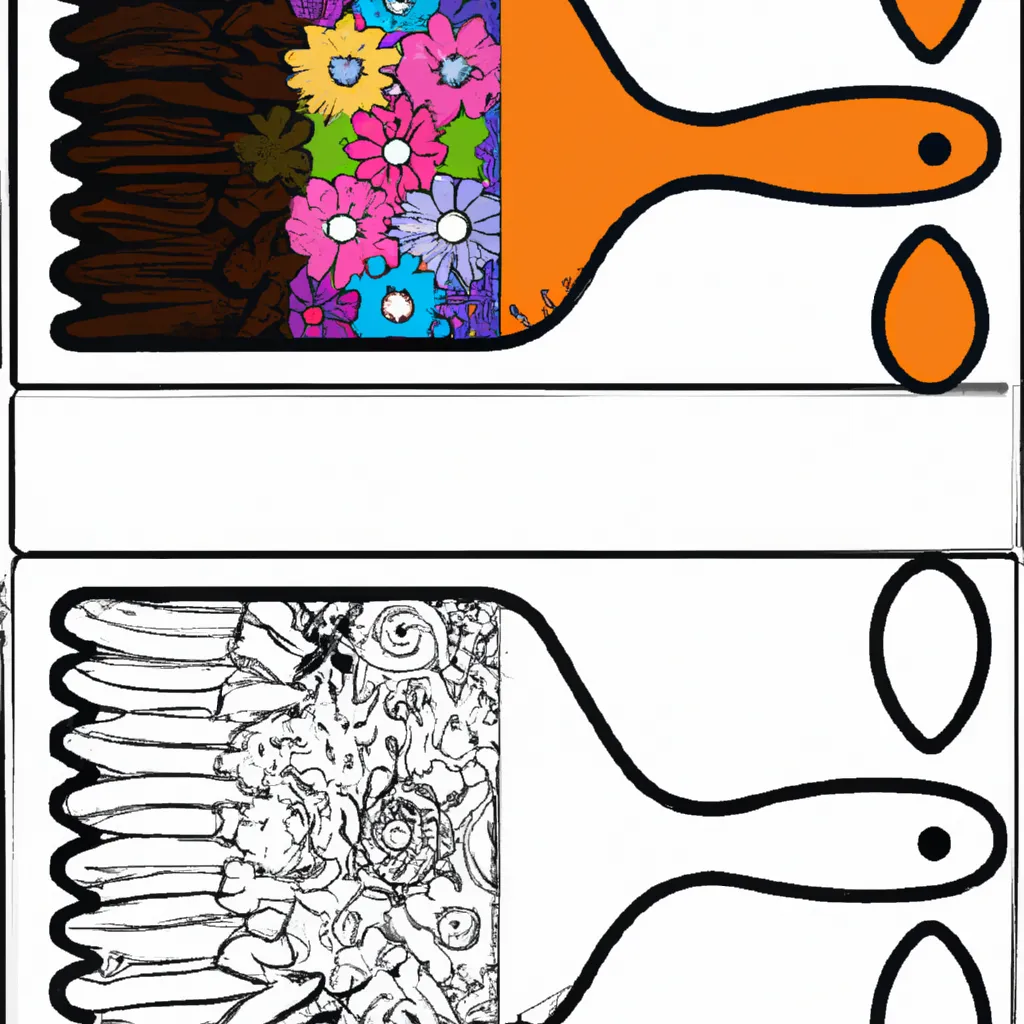 Desenho sobre desenhos escova