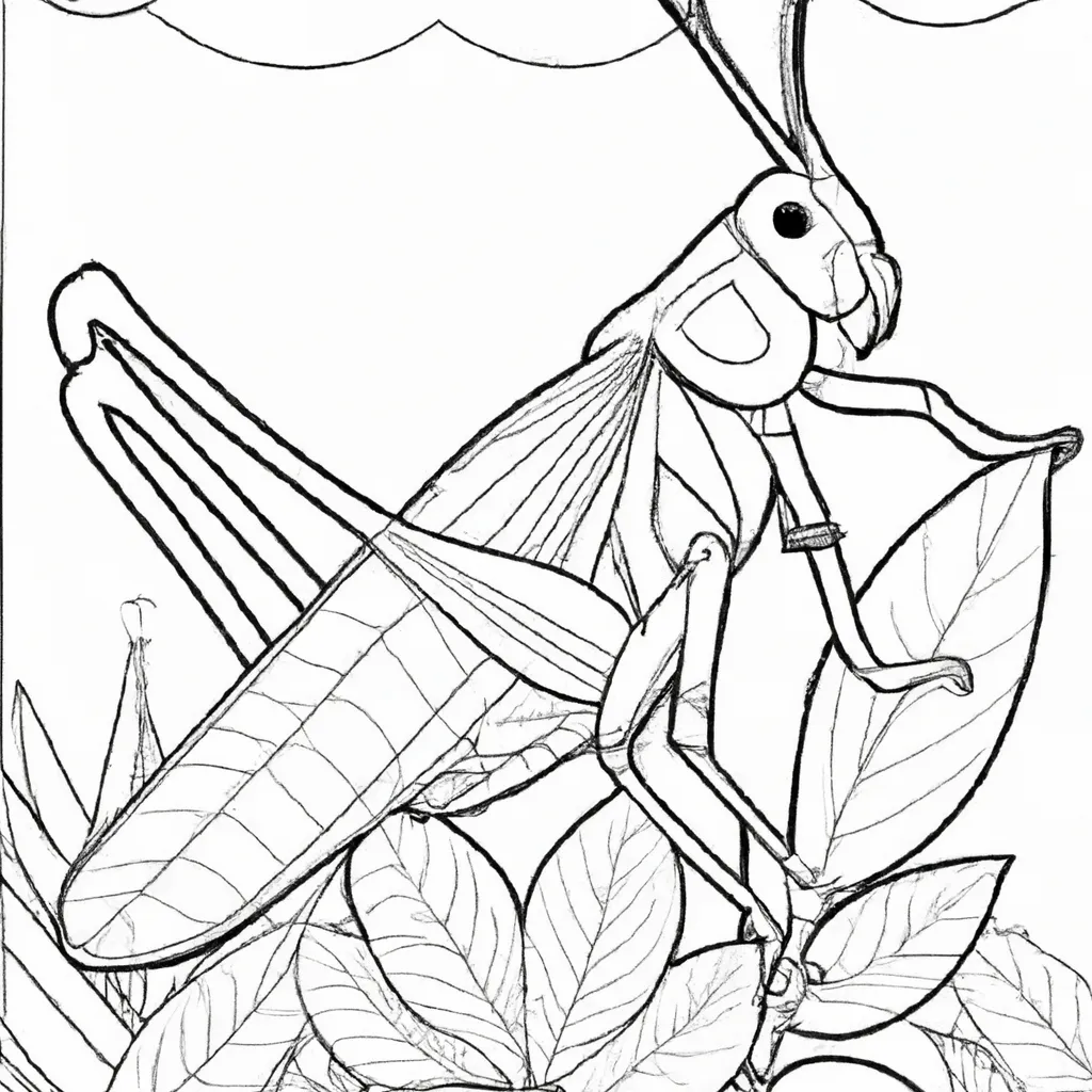 Desenho sobre desenhos gafanhoto genialidade infantil