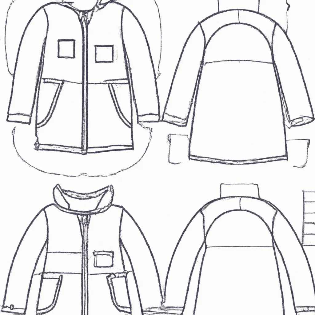 Desenho sobre desenhos jaqueta