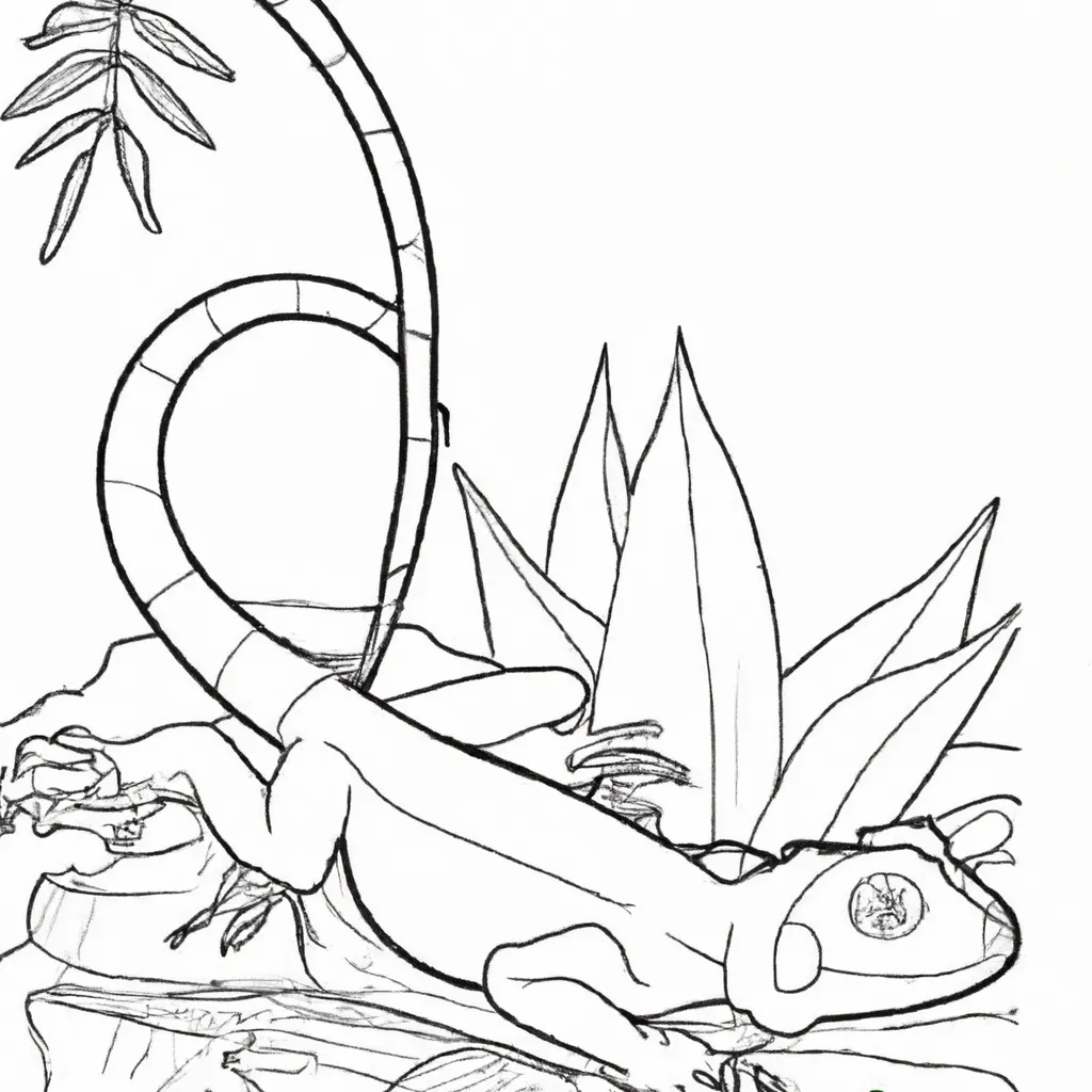 Desenho sobre desenhos lagarto