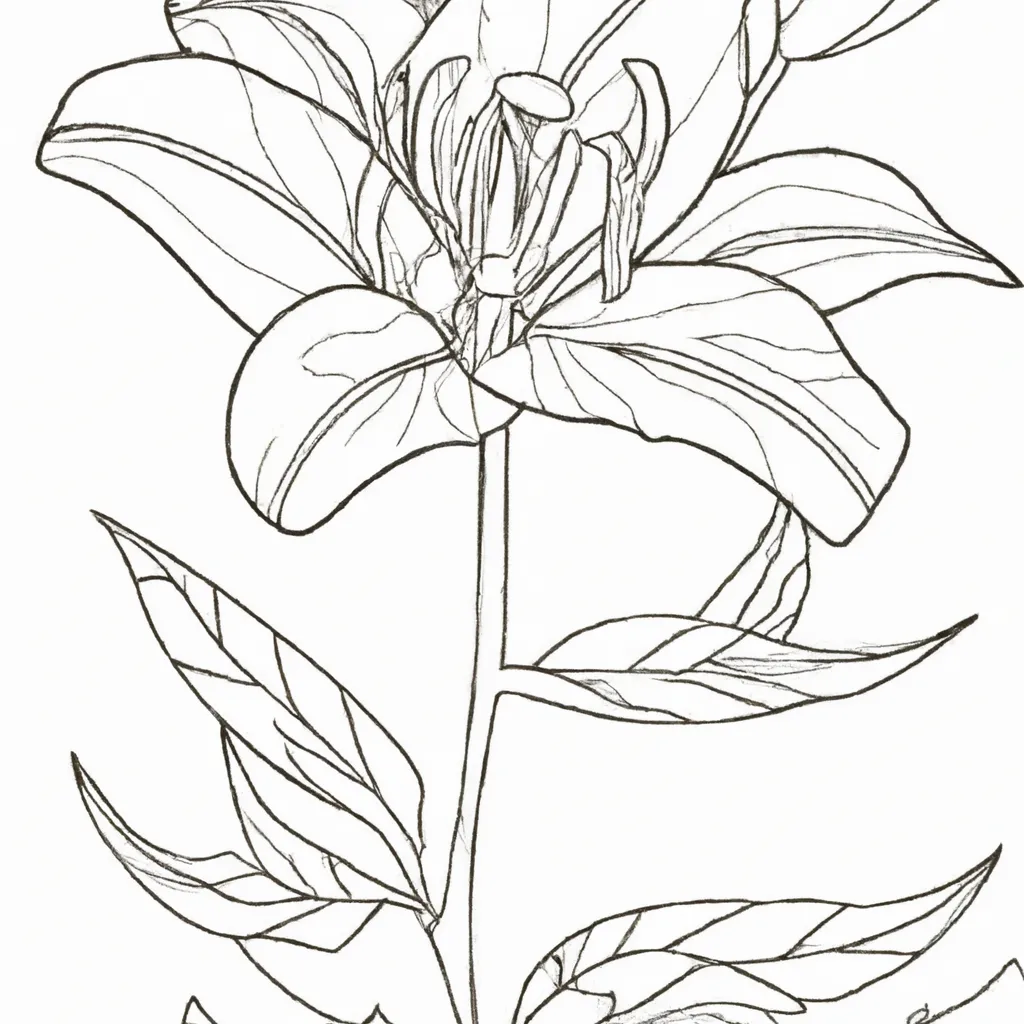 Desenho sobre desenhos lirio