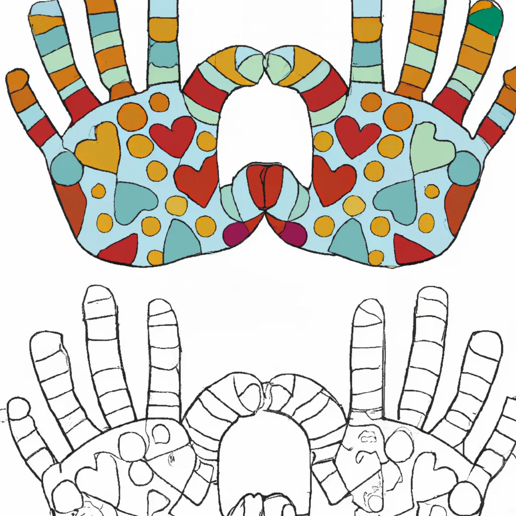 Desenho sobre desenhos maos