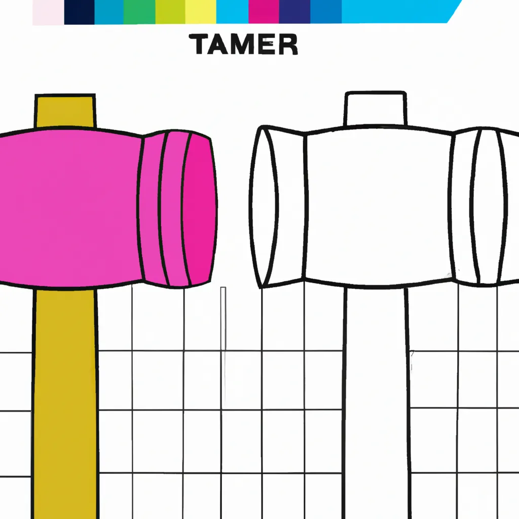 Desenho sobre desenhos martelo