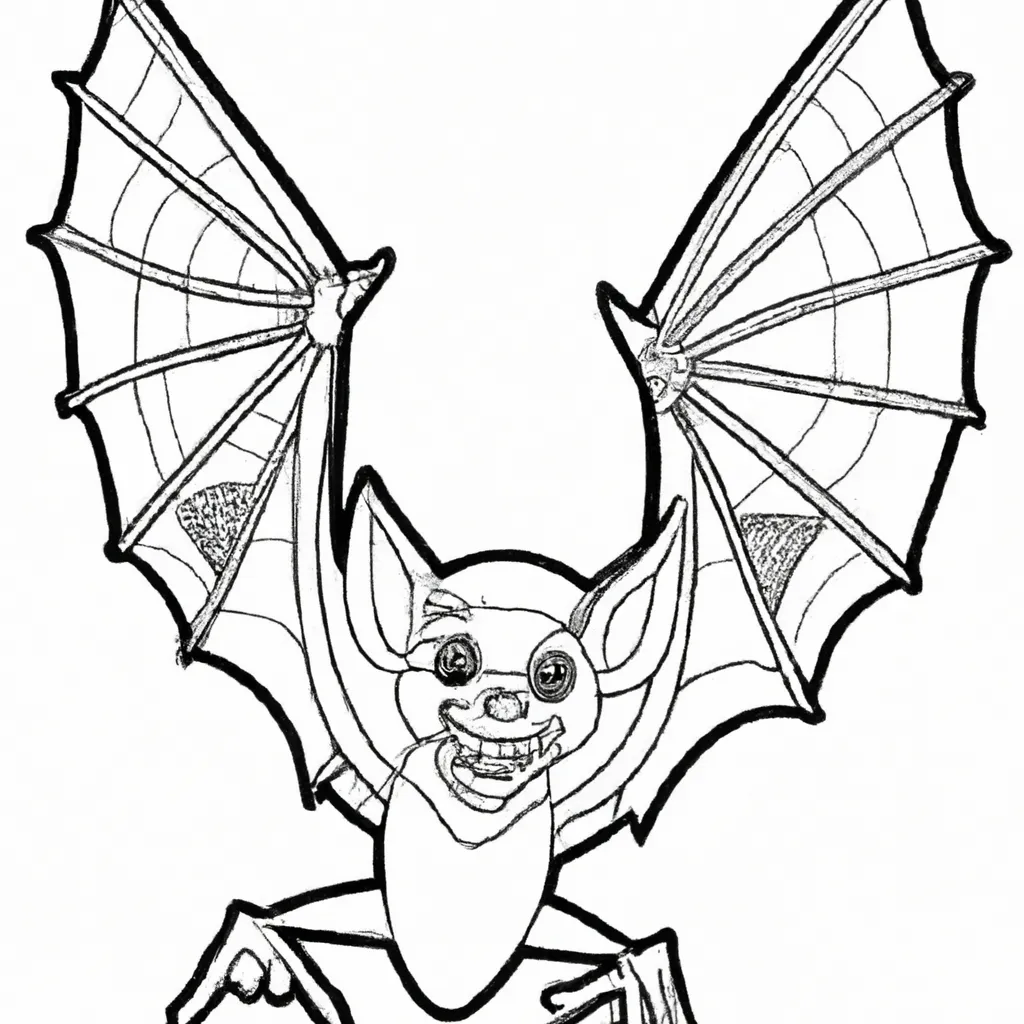 Desenho sobre desenhos morcego