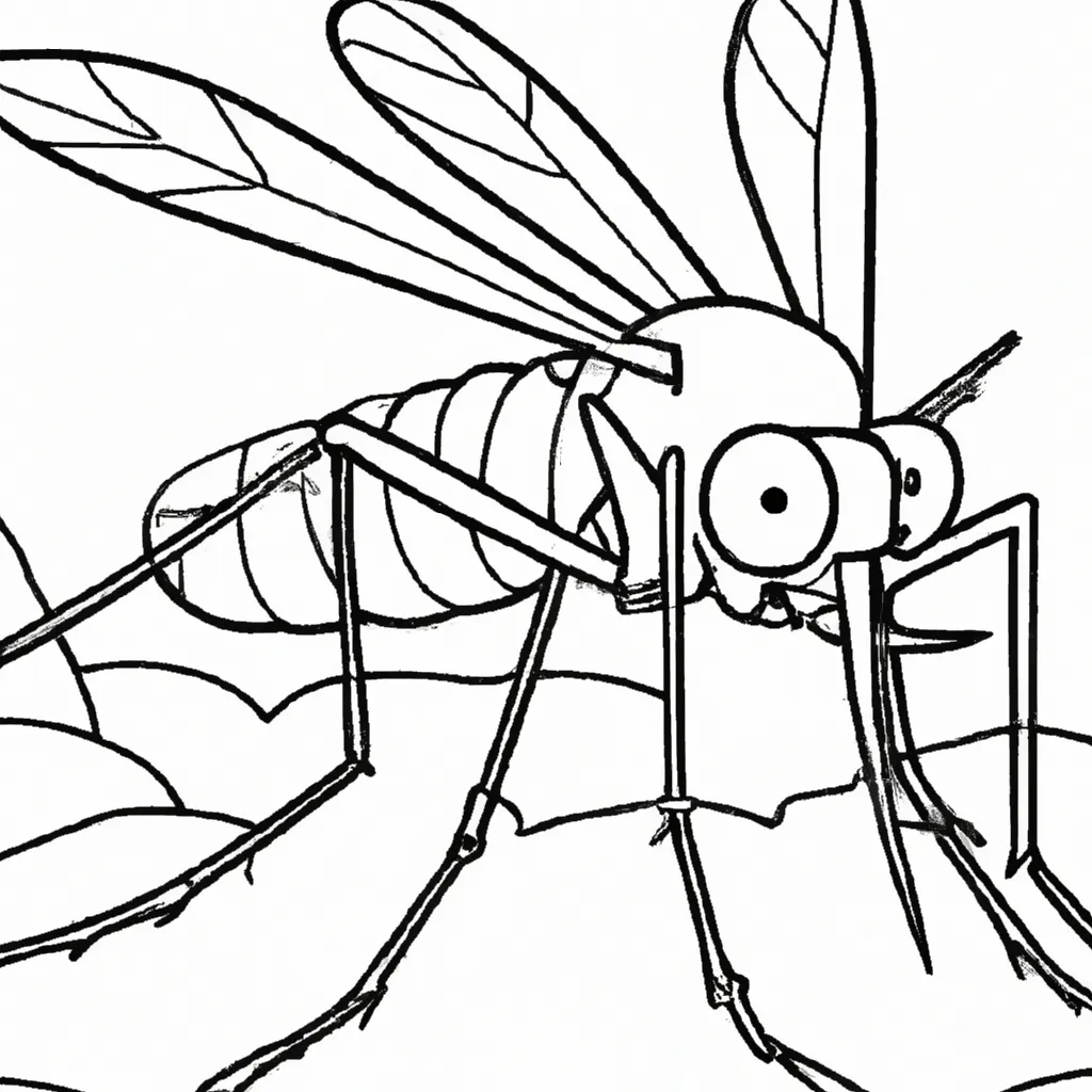 Desenho sobre desenhos mosquito