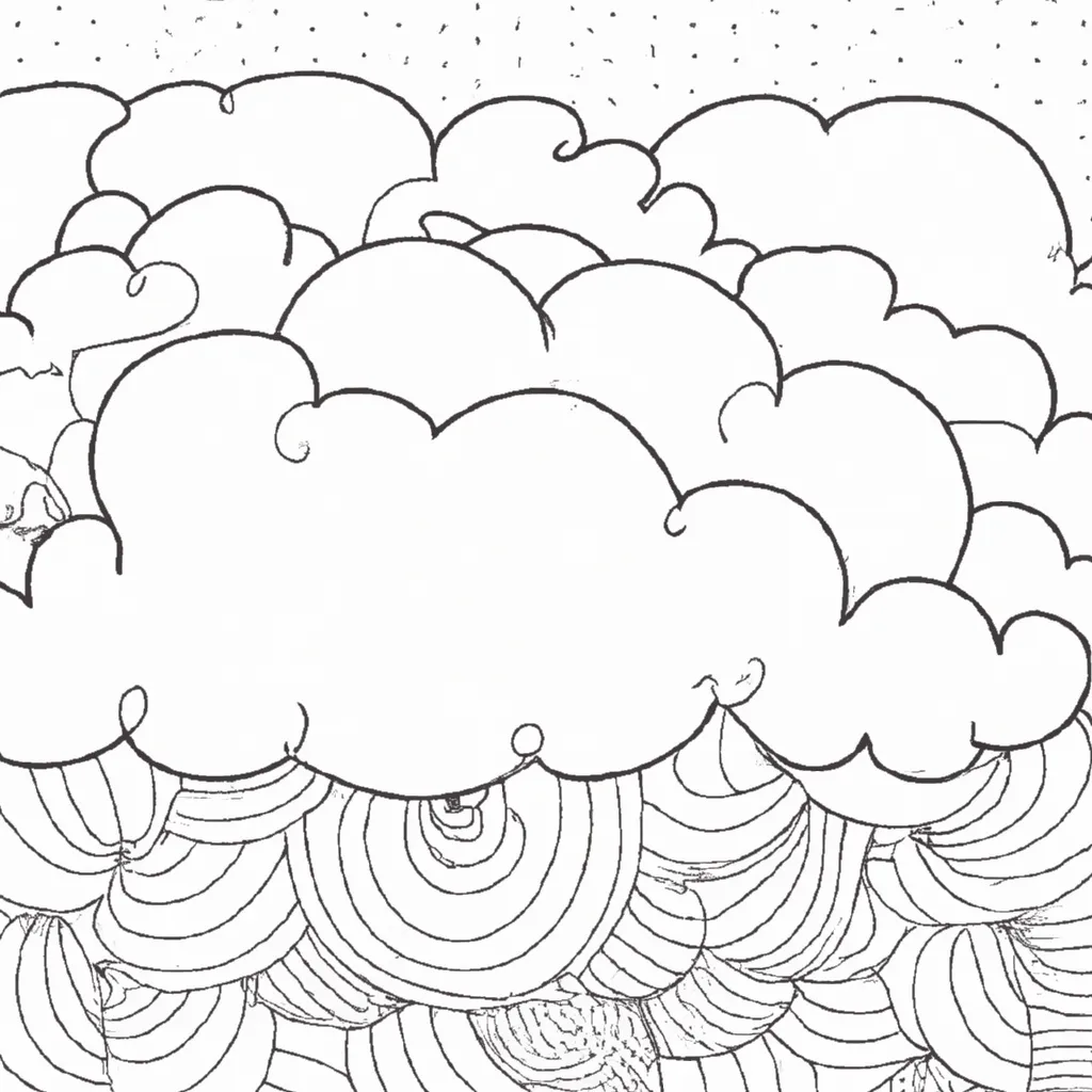 Desenho sobre desenhos nuvem