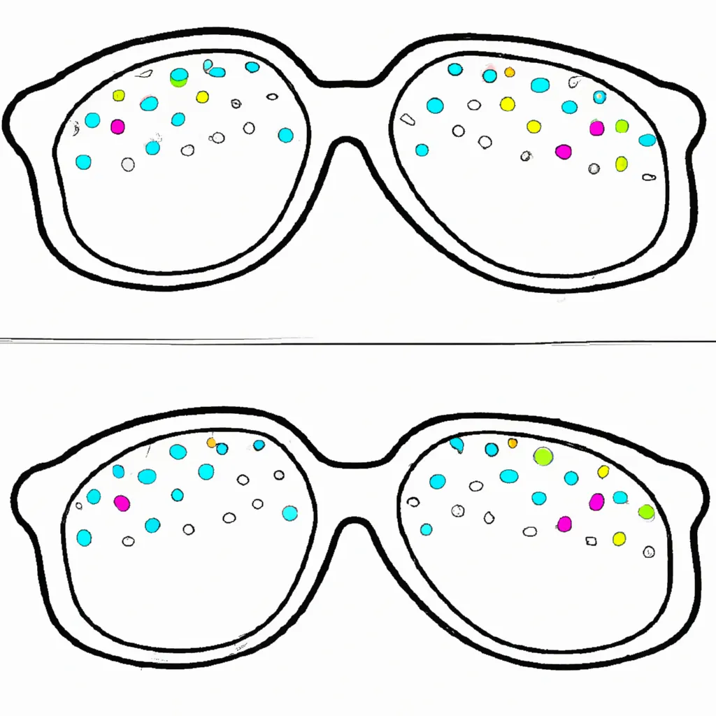 Desenho sobre desenhos oculos sol