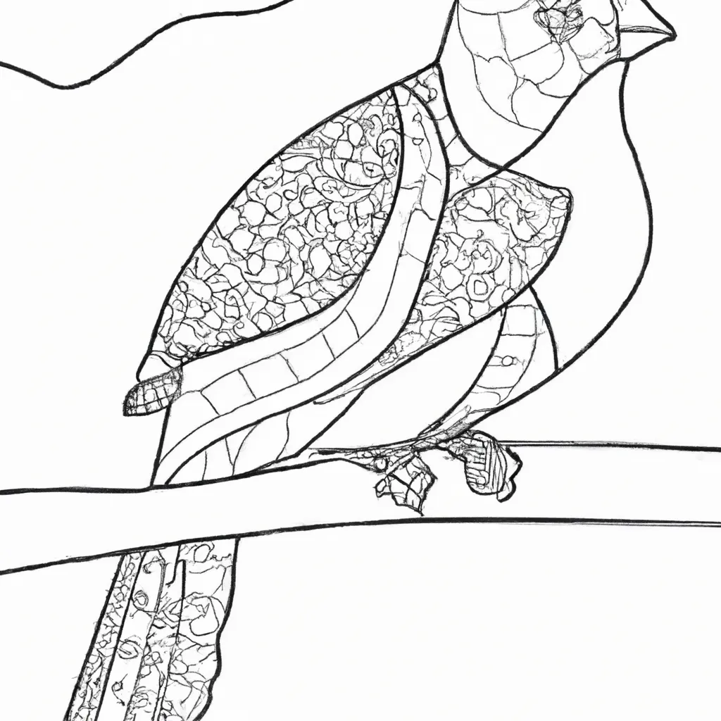 Desenho sobre desenhos passaros 1