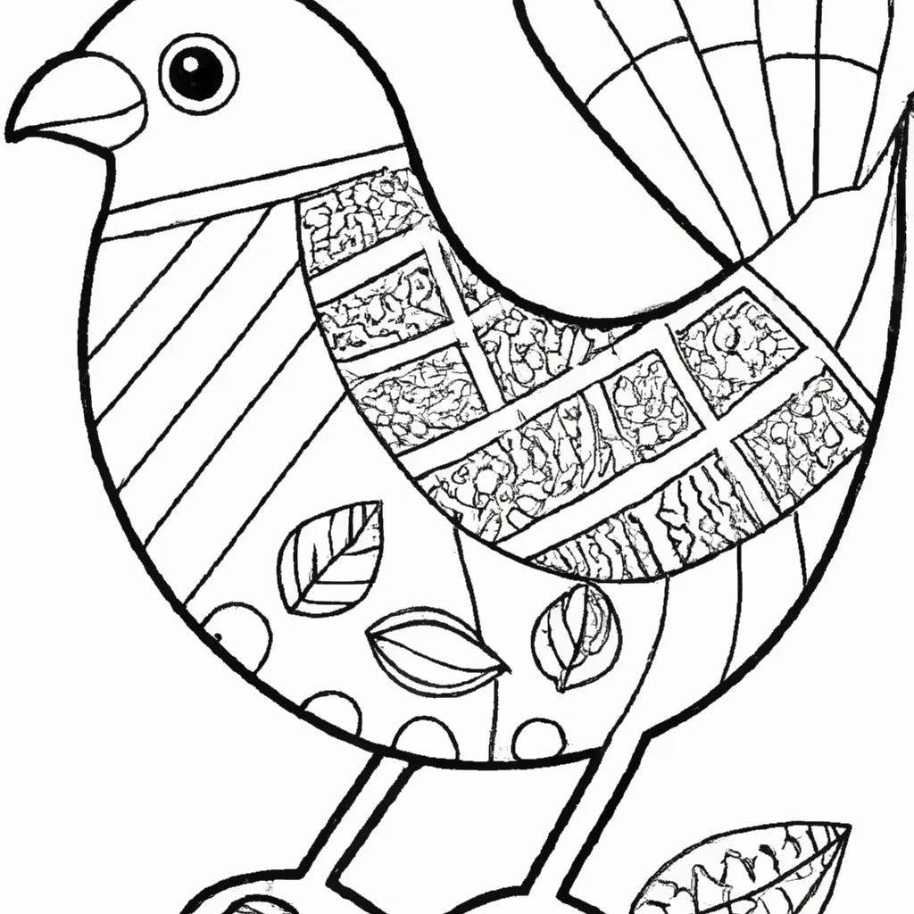 Desenho sobre desenhos passaros