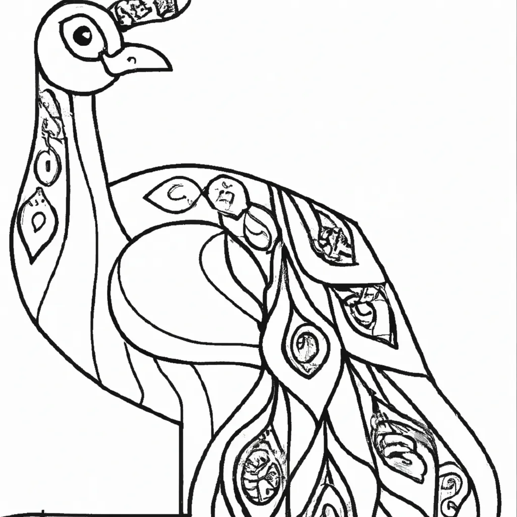 Colorindo o Pavão: Desafio Divertido para Crianças! Desenho sobre desenhos pavao arte bonita colorida