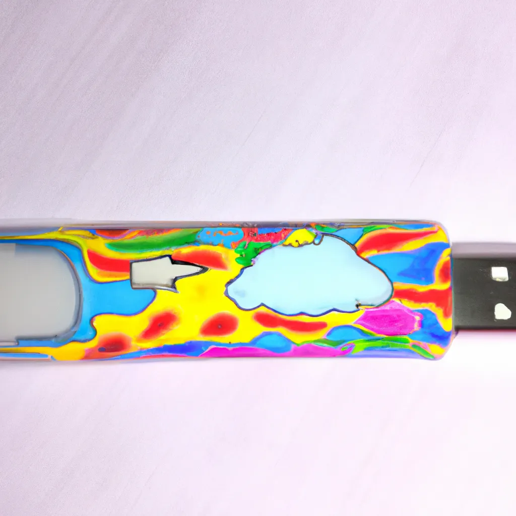 Desenho sobre desenhos pen drive