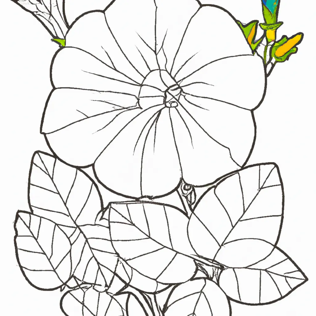 Desenho sobre desenhos petunia