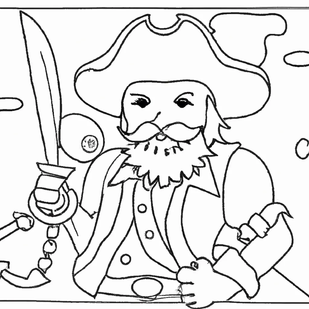 Desenho sobre desenhos pirata