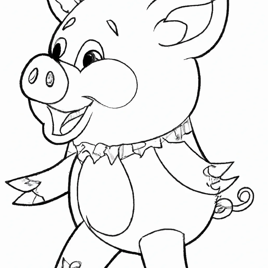 Desenho sobre desenhos porco arte criativa divertida