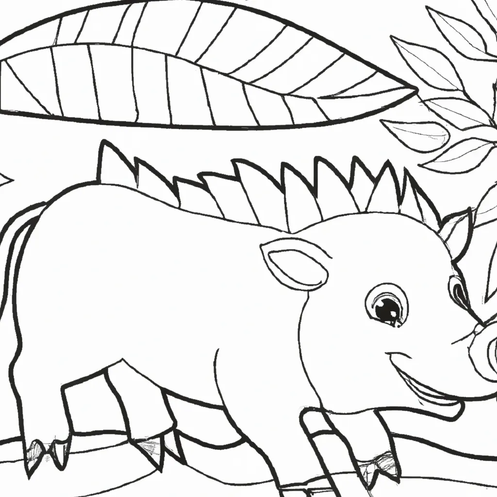 Desenho sobre desenhos porco espinho
